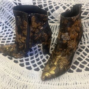 Jessica Simpson Floral Brocade Bootie